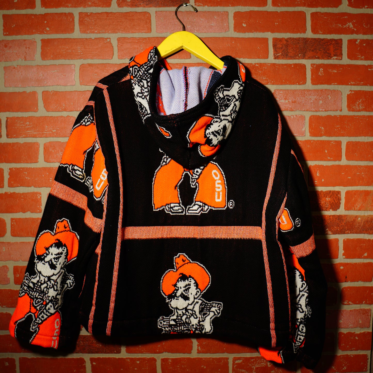 VTG 90s OSU COWBOY ALL OVER PRINT HOODIE