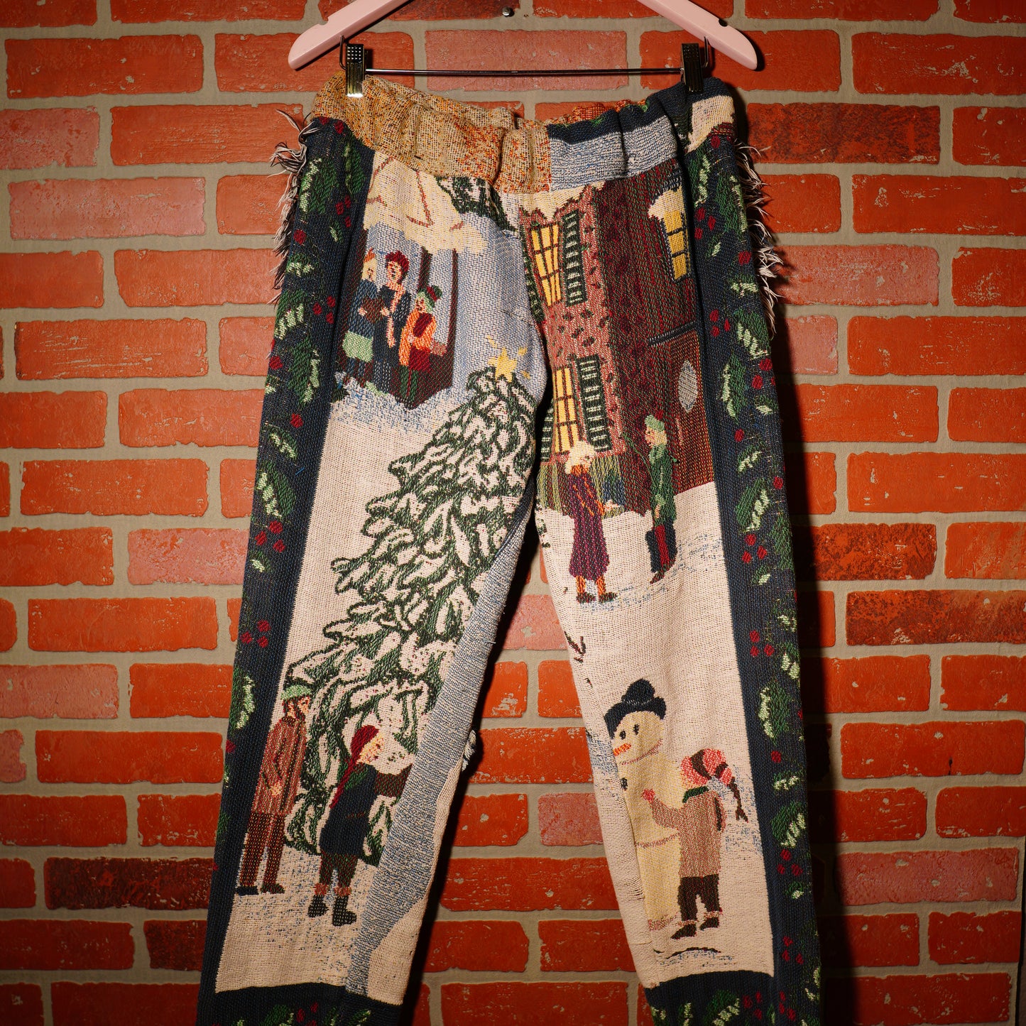 VTG 90s WINTER WONDERLAND WOVWN TAPESTRY PANTS