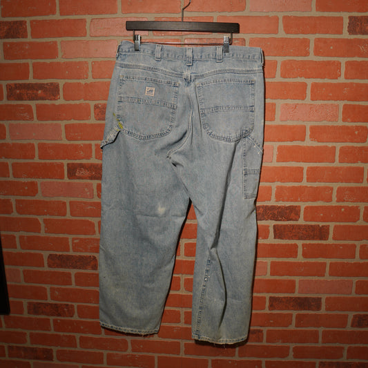 VTG Lee Painted Distressed Jeans