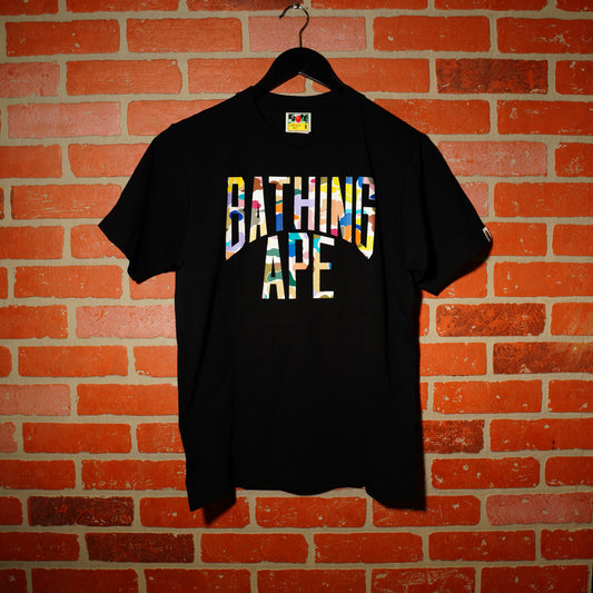 Bape A Bathing Ape Rainbow Camo Logo Tee