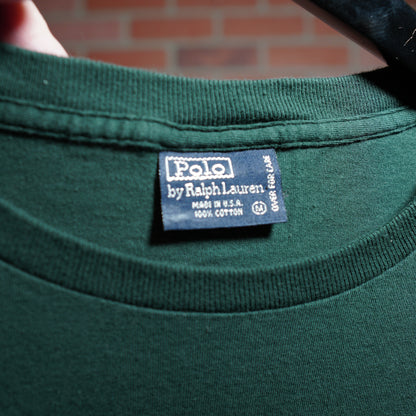 Polo By Ralph Lauren Green Pocket L/S Tee (37)
