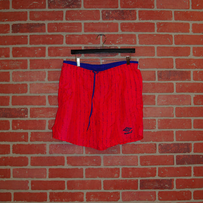 VTG Umbro Pink Print Shorts