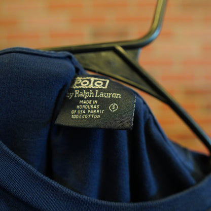 Polo By Ralph Lauren Navy Pocket L/S Tee (38)