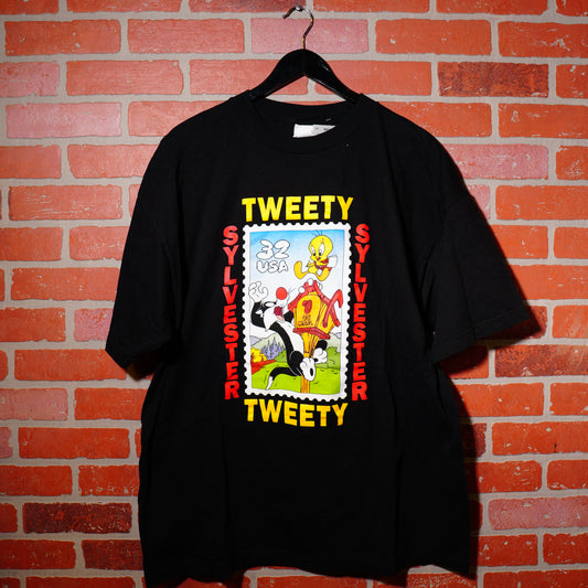 VTG Looney Tunes Tweety Bird Vs. Sylvester The Cat Tee