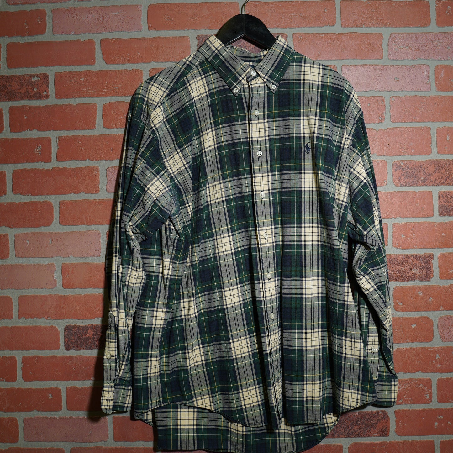 Ralph Lauren Green Plaid Shirt (39)