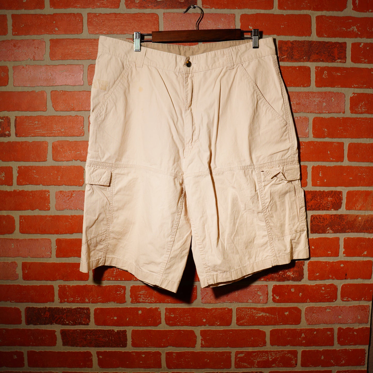 VTG Y2K OP White Cargo Shorts