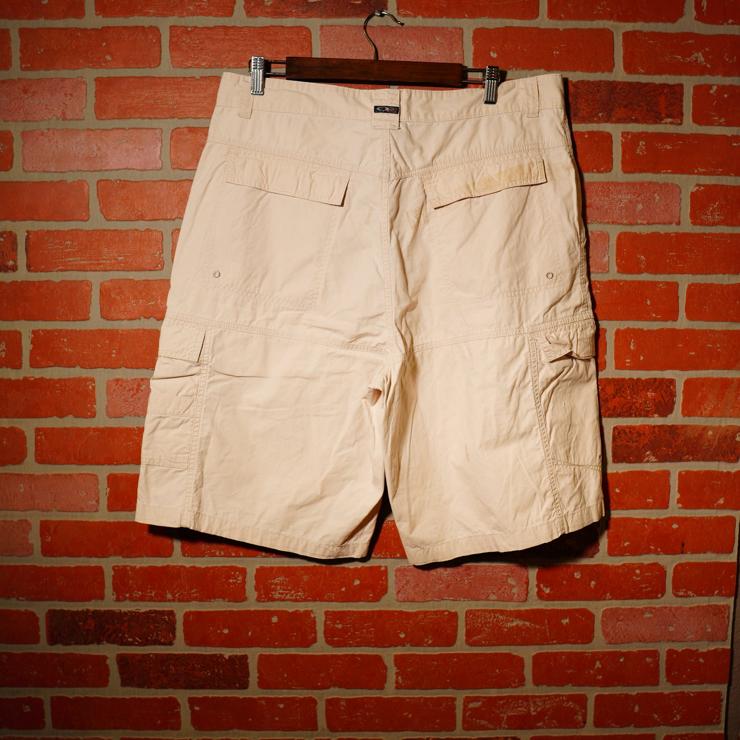 VTG Y2K OP White Cargo Shorts