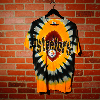 VTG Liquid Blue NFL Pittsburgh Steelers Tye-Dye Tee