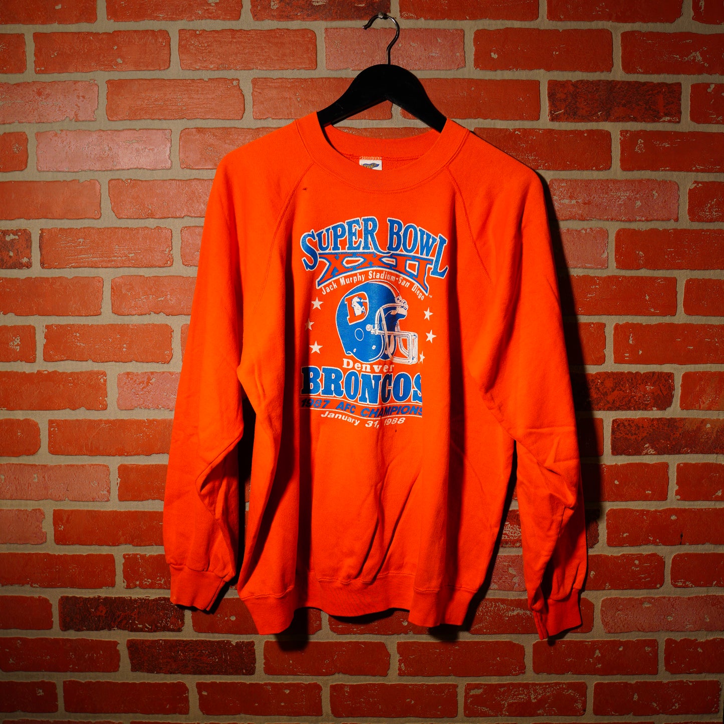 VTG 1988 NFL Denver Broncos Super Bowl Crewneck