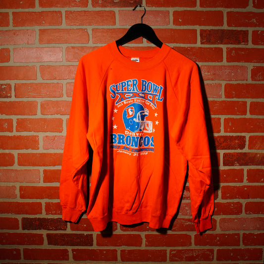 VTG 1988 NFL Denver Broncos Super Bowl Crewneck