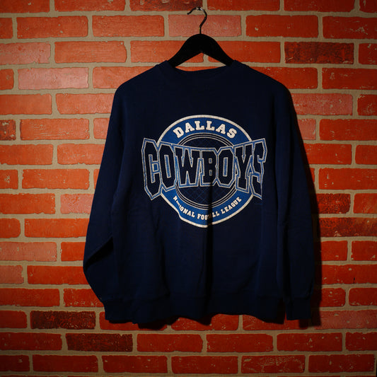 VTG NFL Dallas Cowboys Navy Crewneck