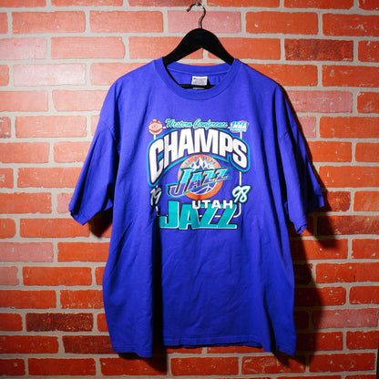 VTG 1998 NBA Utah Jazz Western Conference Champs Tee