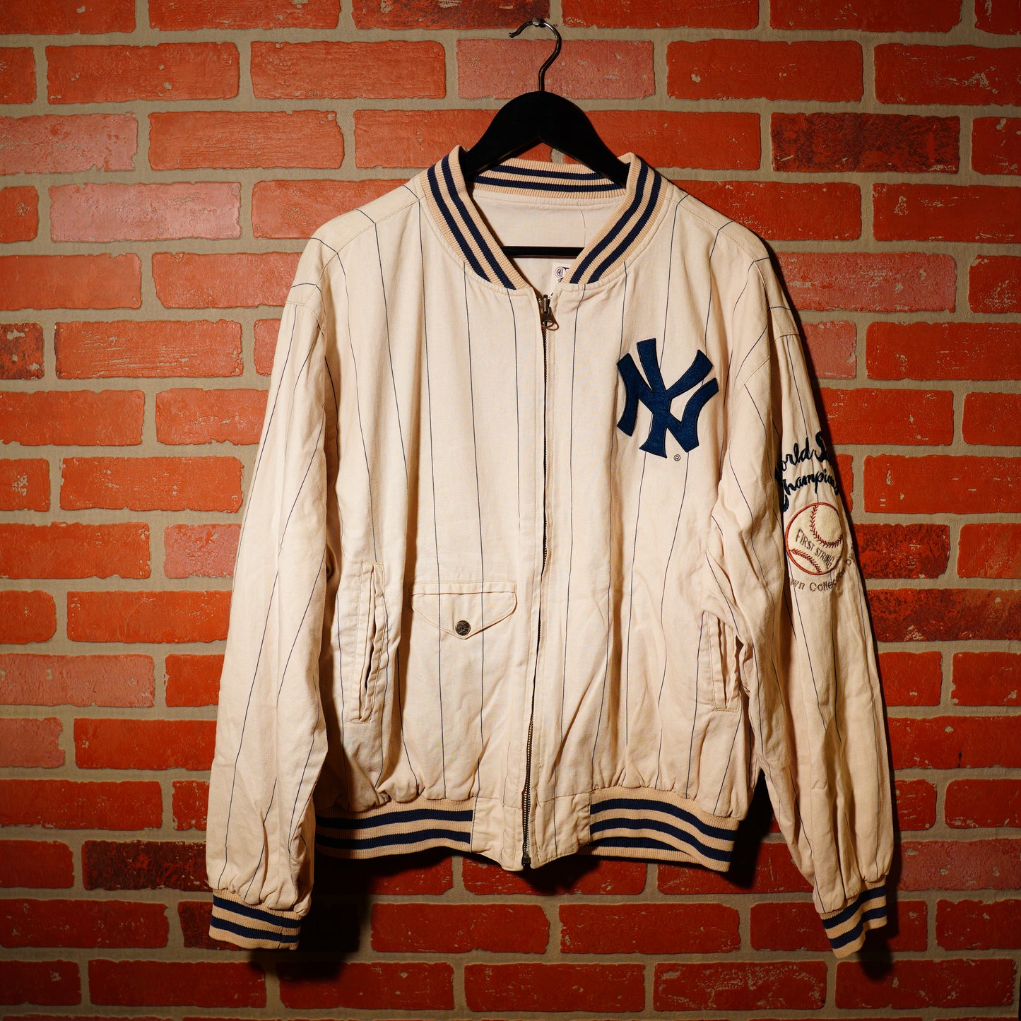 VTG MLB New York Yankees Reversible World Series Jacket