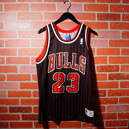 VTG Champion NBA Chicago Bulls Pinstripe Micheal Jordan Jersey