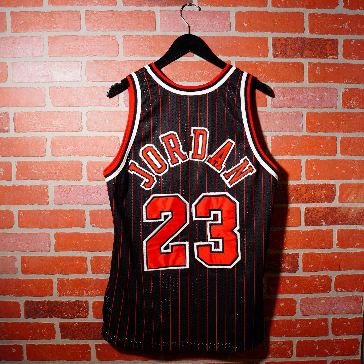 VTG Champion NBA Chicago Bulls Pinstripe Micheal Jordan Jersey