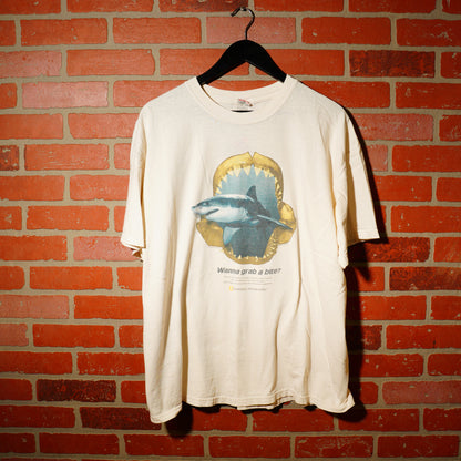 VTG National Geographic Wanna Grab A Bite Shark Tee