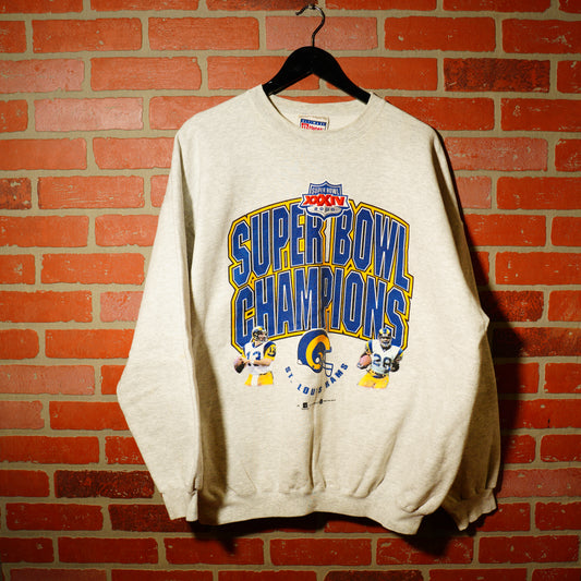 VTG 2000 Super Bowl Champs St. Louis Rams Crewneck