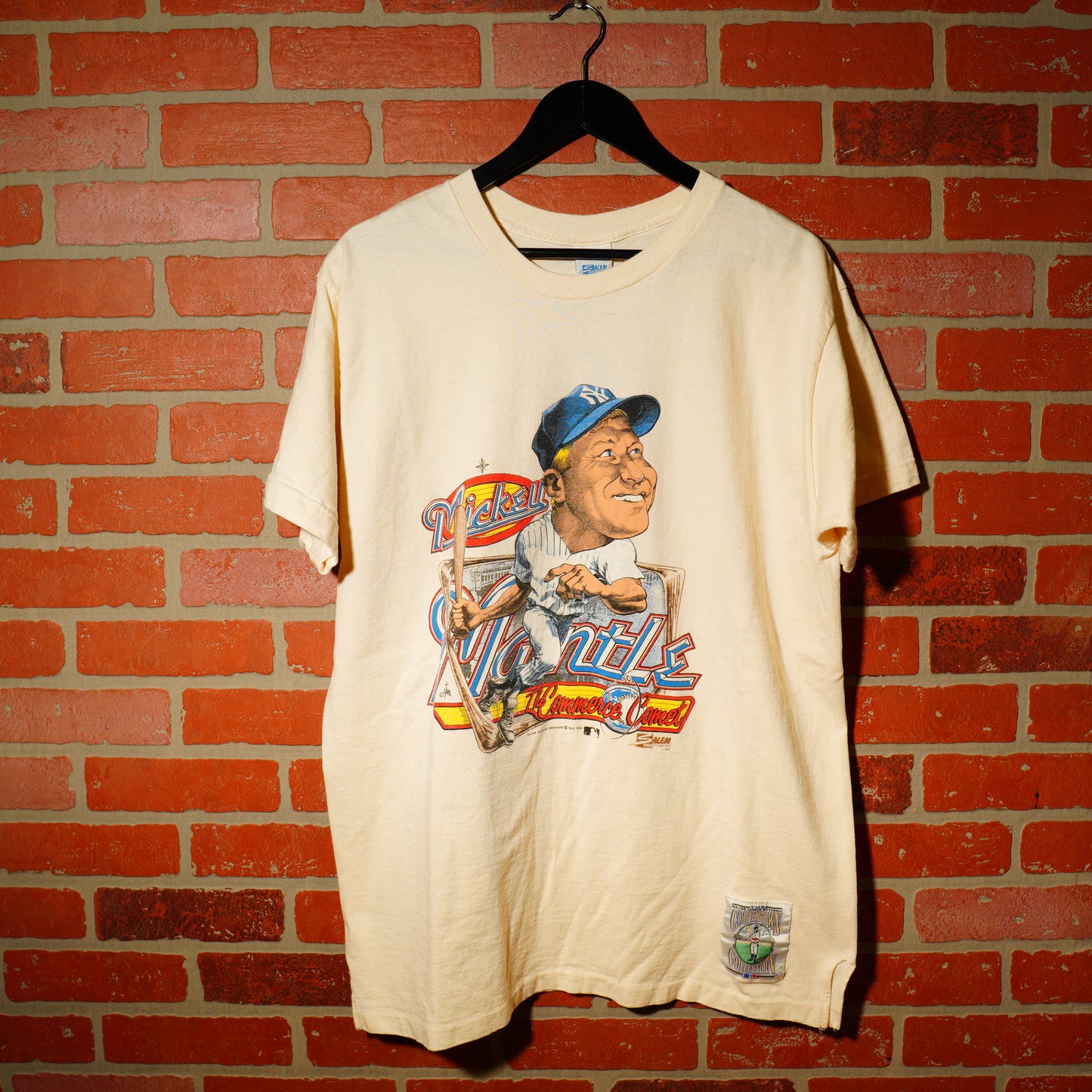 VTG 1990 MLB New York Yankees Mickey Mantle Tee