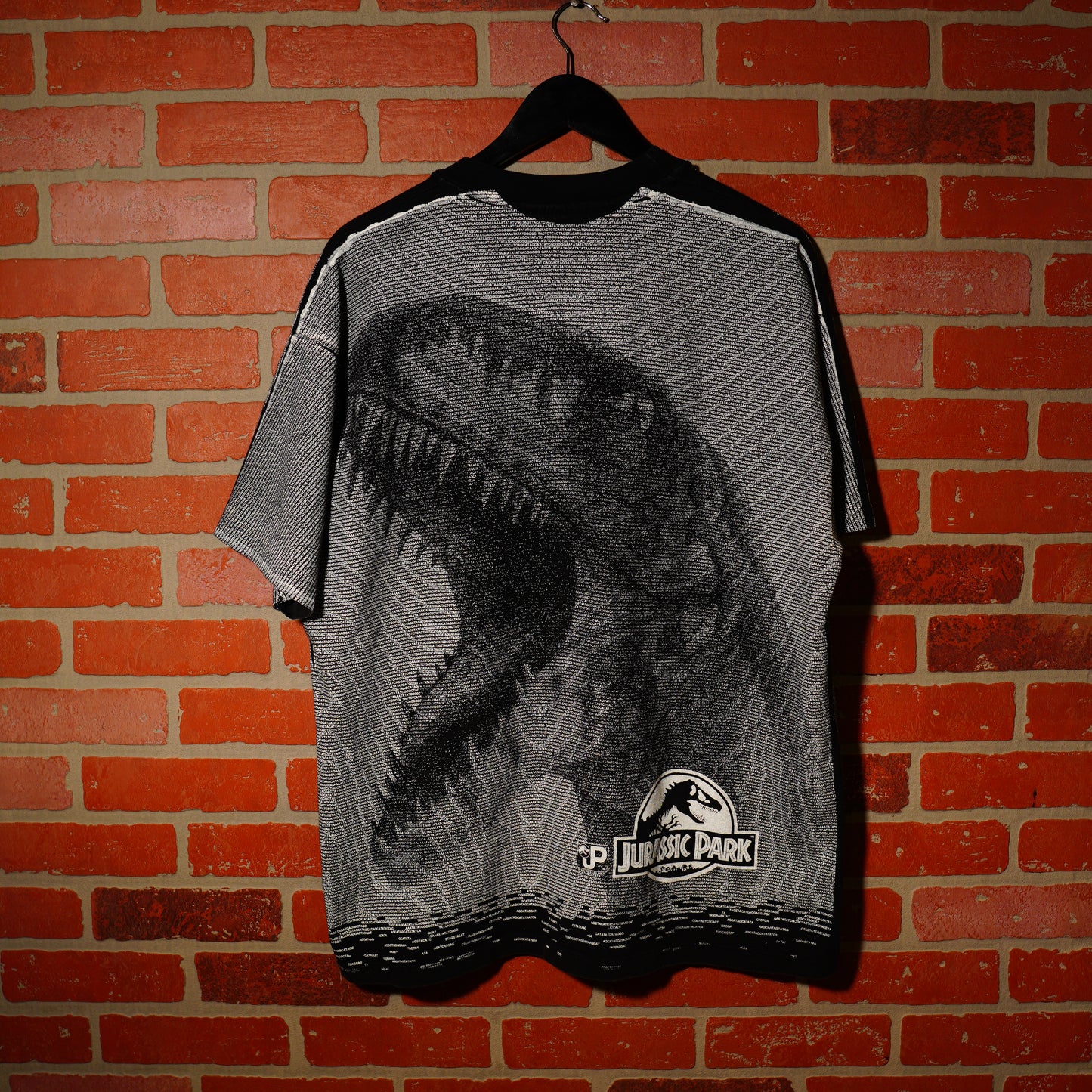 VTG 1993 Jurassic Park Text AOP Tee