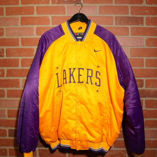 VTG Nike NBA Los Angeles Lakers Yellow Button-Up Jacket