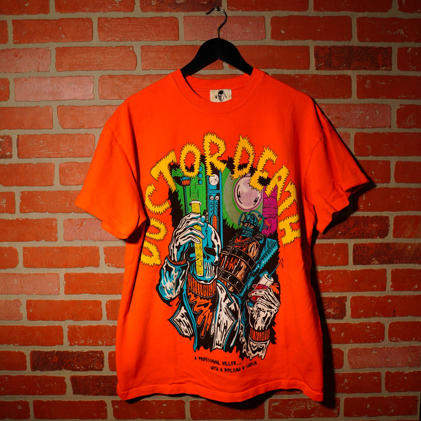 Warren Lotas Doctor Death Orange Tee