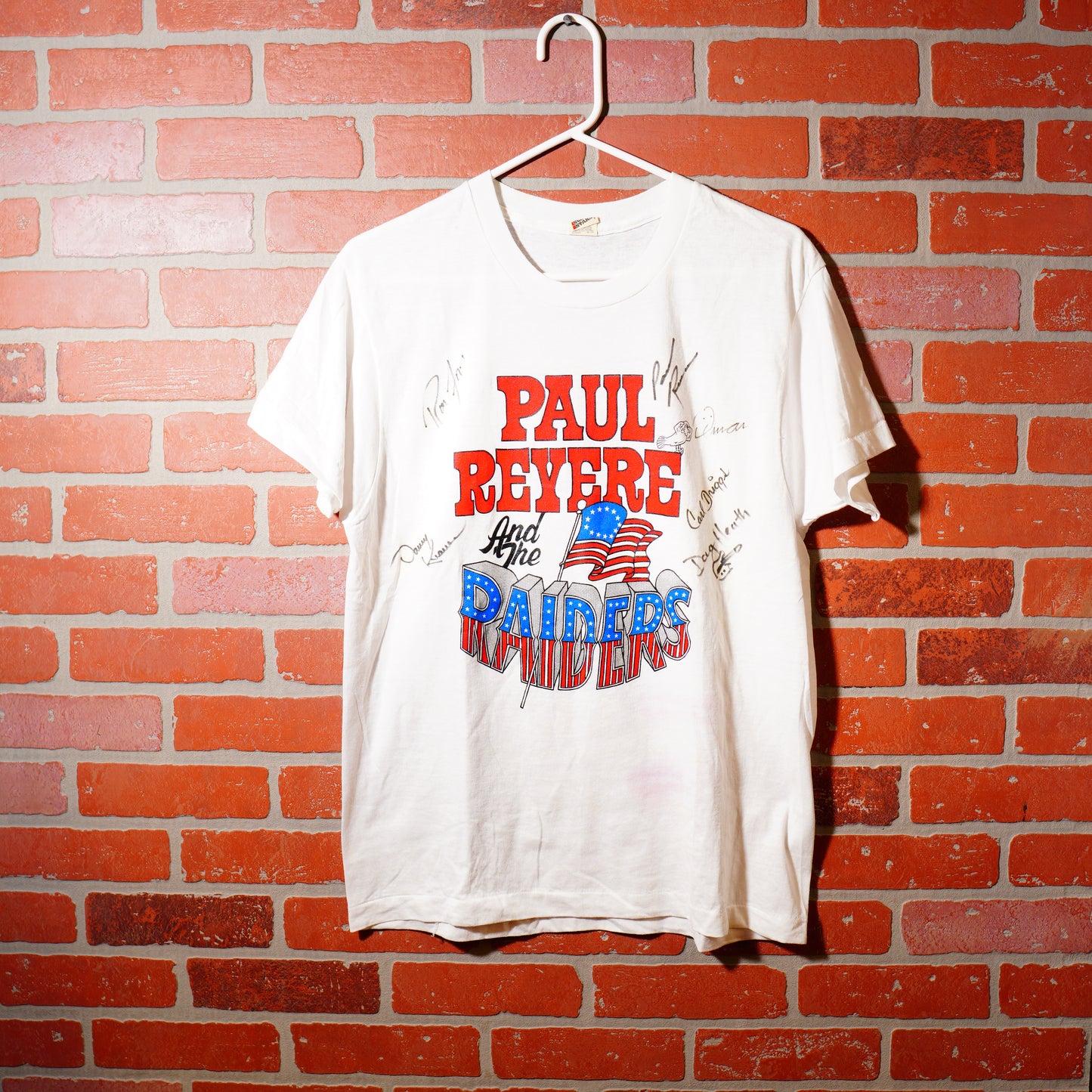 VTG Signed Paul Revere And The Raiders Tee