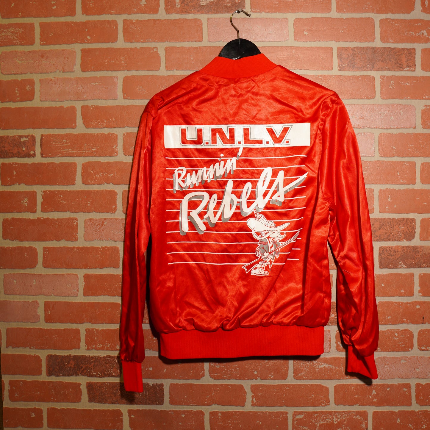 VTG UNLV Runnin' Rebels Red Satin Jacket