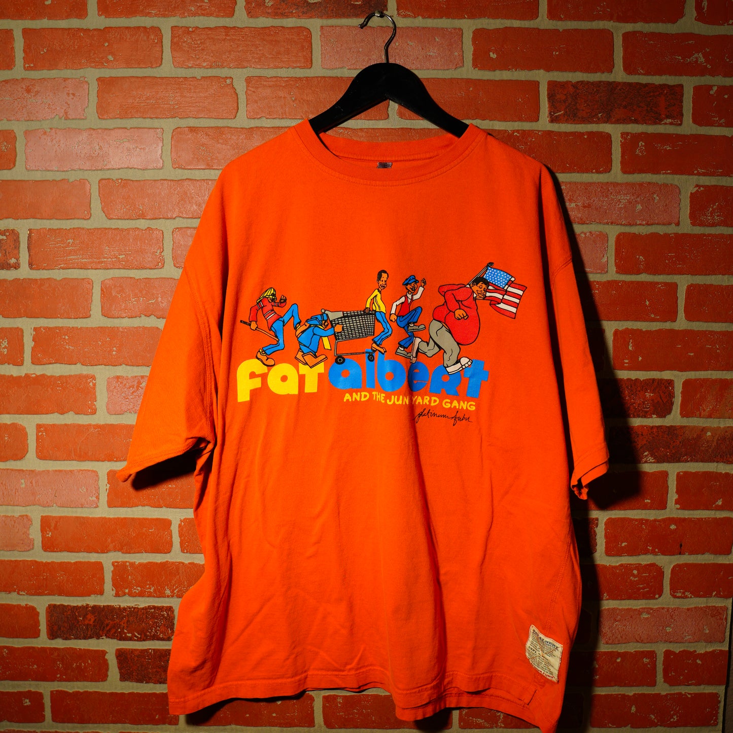 VTG Y2K Fubu Fat Albert Orange Tee