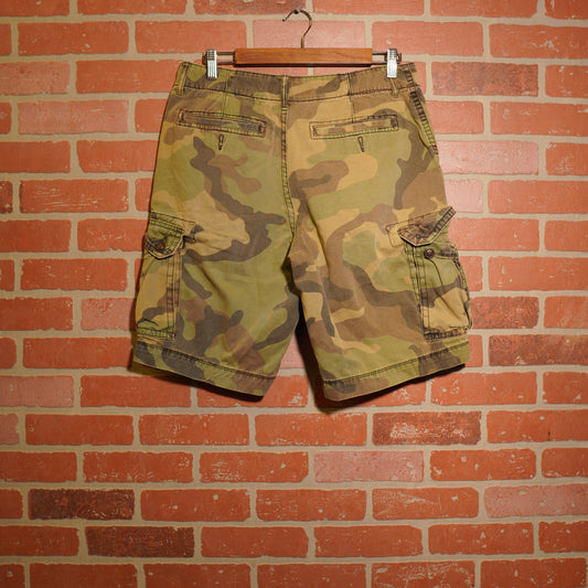 VTG Woodland Camo Cargo Shorts