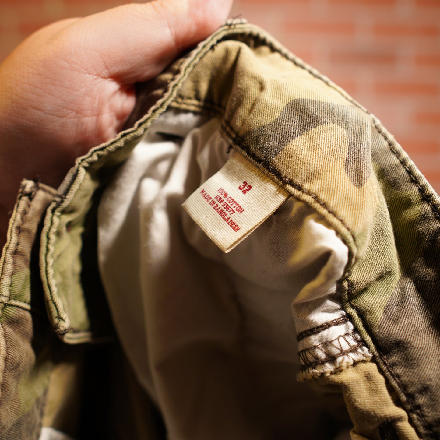 VTG Woodland Camo Cargo Shorts