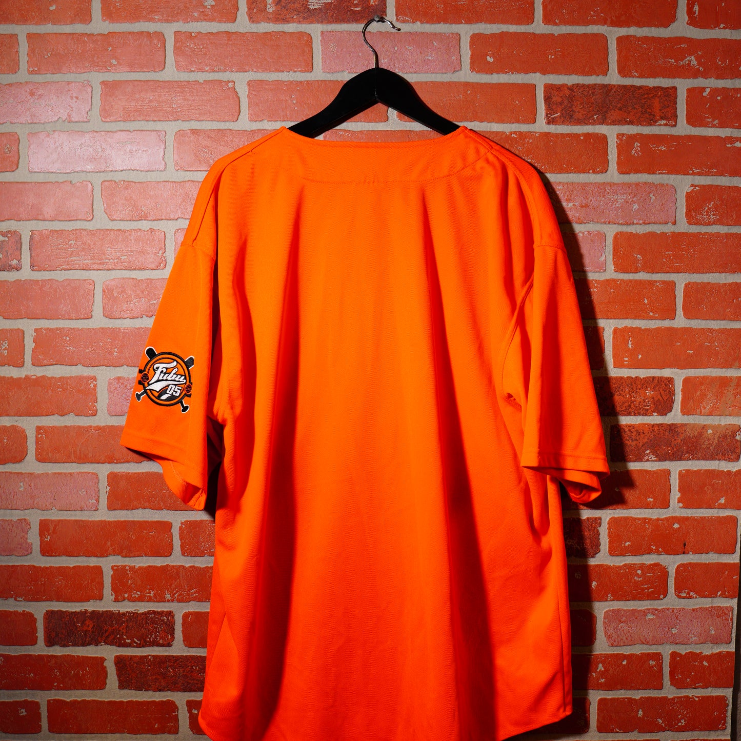 VTG Y2K Fubu Orange Baseball Jersey