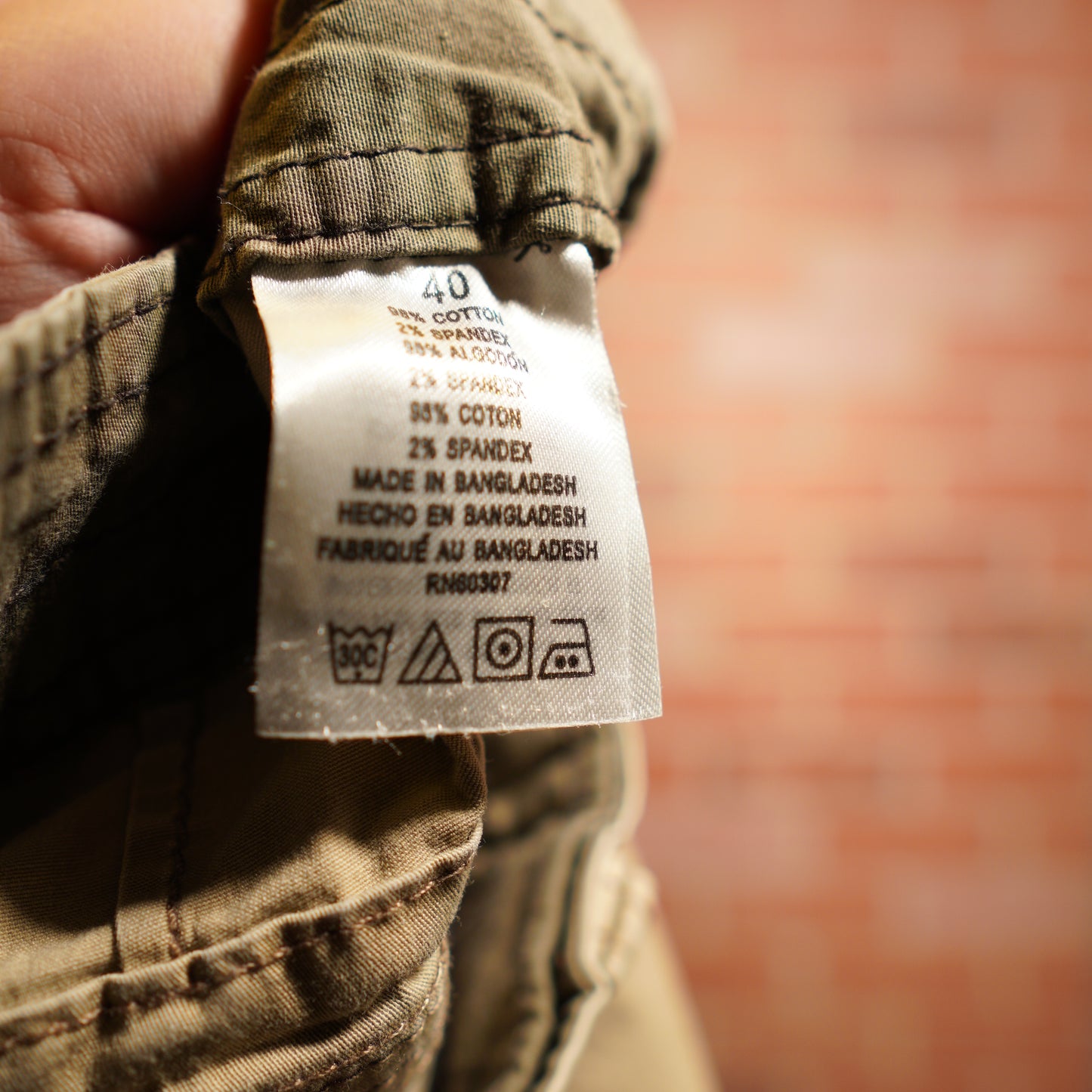 VTG Unionbay Khaki Cargo Shorts