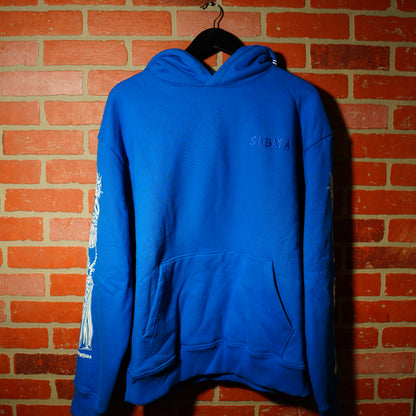 Warren Lotas Sabata Blue Hoodie