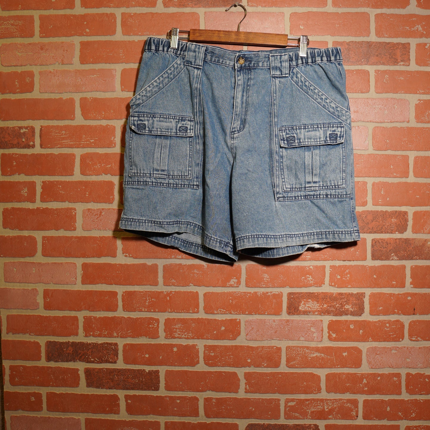 VTG Croft & Barrows Cargo Denim Jean Shorts