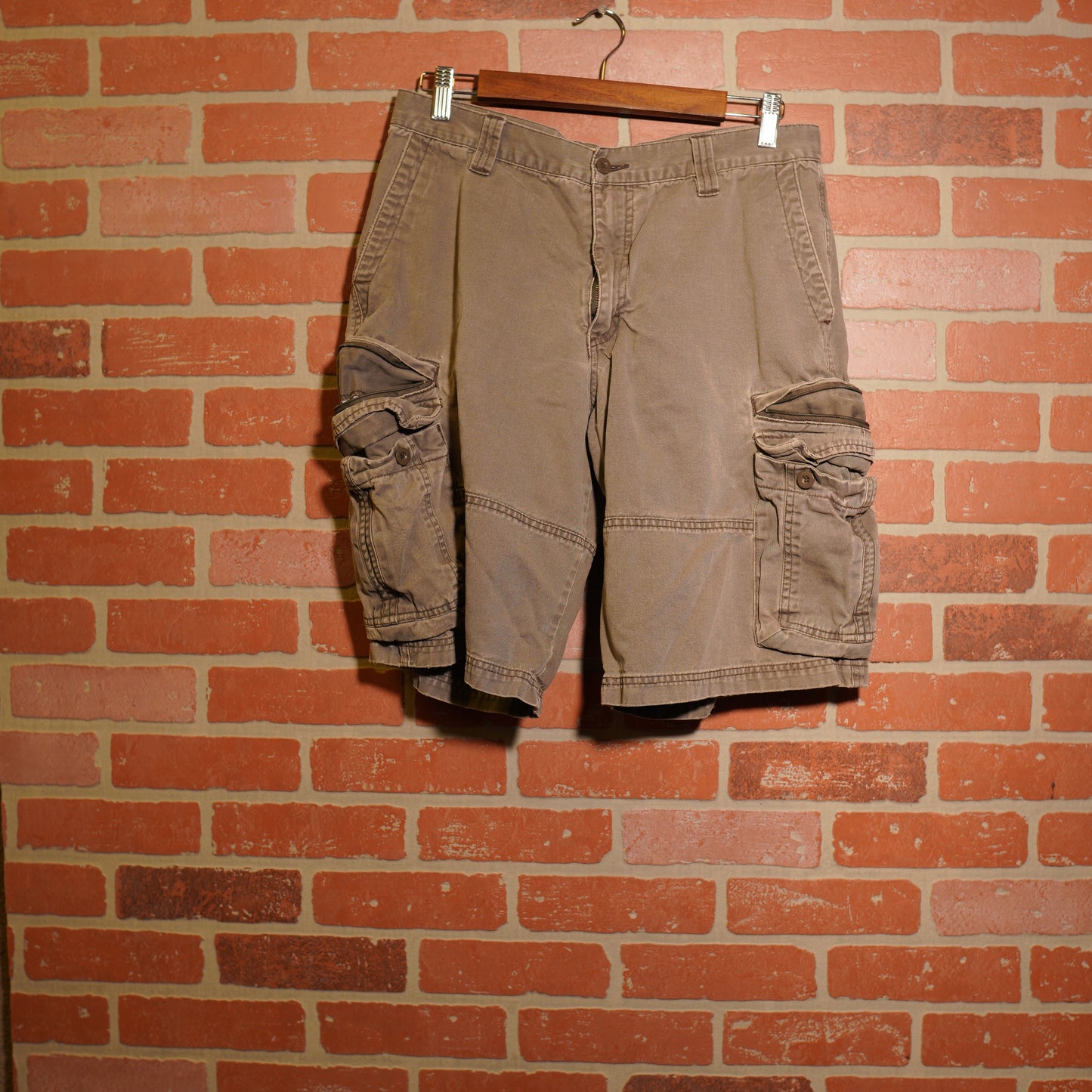 VTG Y2K Lee Dungarees Cargo Shorts