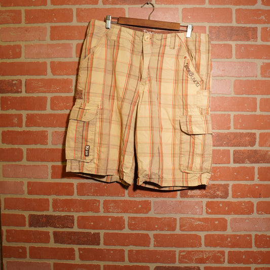 VTG Y2K Ecko Unlimited Plaid Cargo Shorts