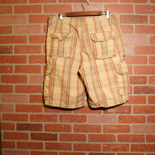 VTG Y2K Ecko Unlimited Plaid Cargo Shorts