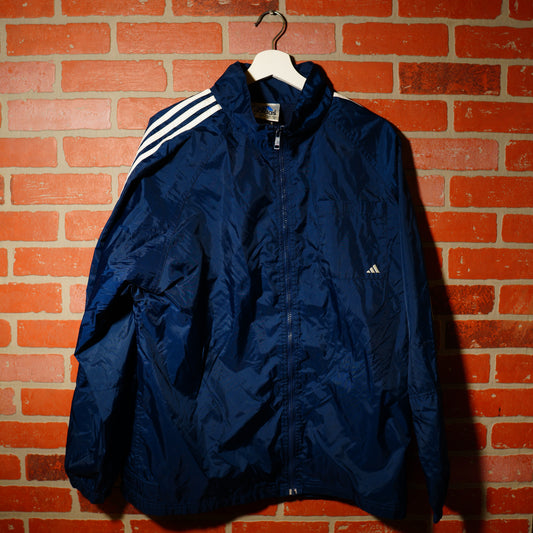 VTG Adidas Zip-Up Navy Windbreaker