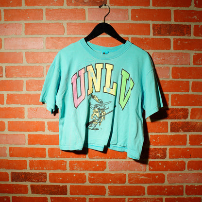 VTG UNLV Cropped Blue Tee