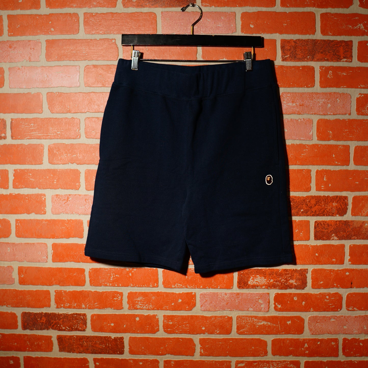 Bape A Bathing Ape Navy Sweatshorts