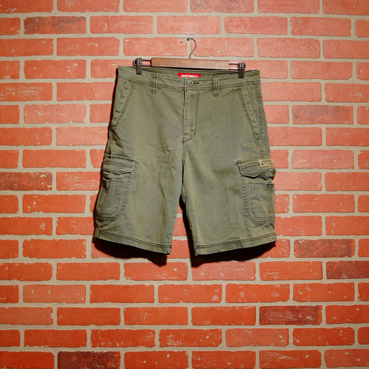 VTG Unionbay Olive Green Cargo Shorts