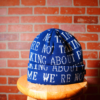 Undefeated Talking About The Game Blue Beanie