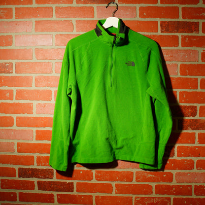 VTG The North Face Quarter Zip Green Fleece Jacket