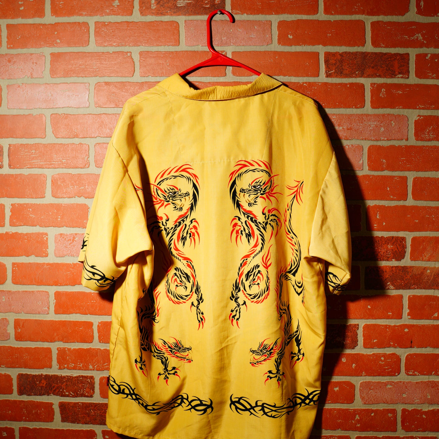 VTG Y2K Dragon Button-Up Tee