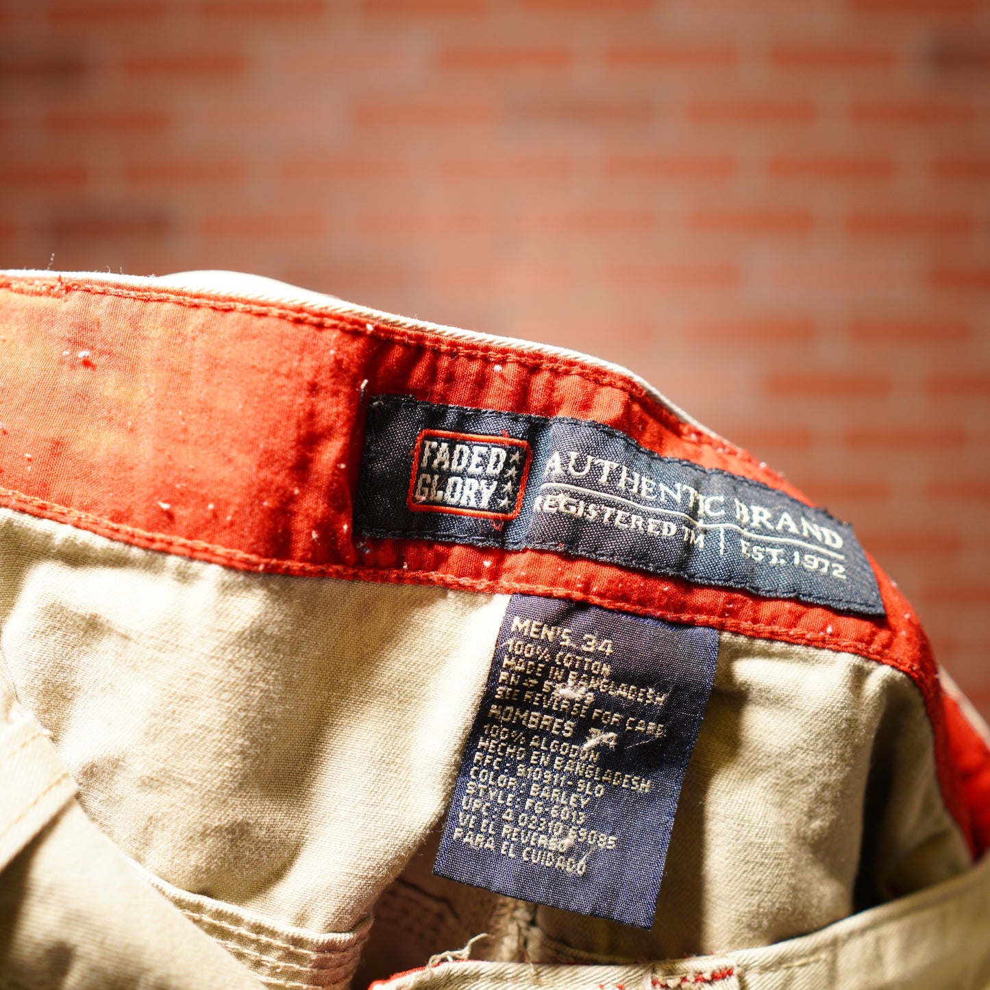 VTG Faded Glory Khaki Shorts