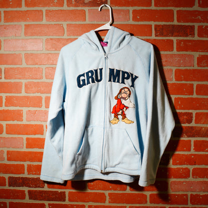 VTG Grumpy Zip-Up Fleece Hoodie