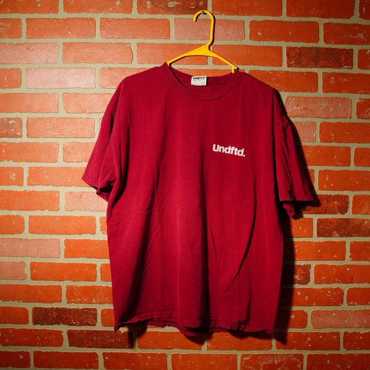 Undefeated Burgundy Logo Tee