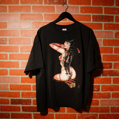 VTG Bettie Paige Pin-Up Model Tee