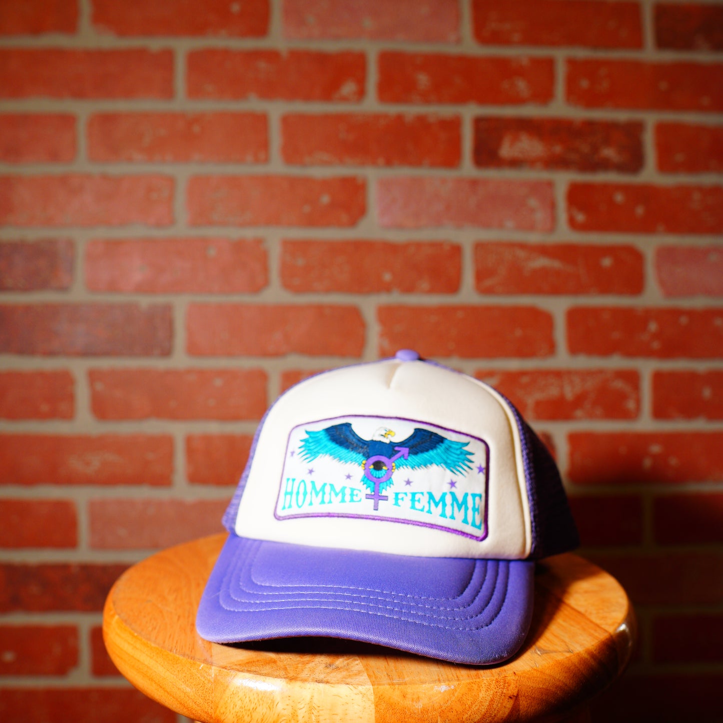 Homme+Femme Purple Trucker Hat