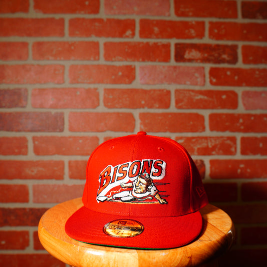 MiLB Buffalo Bisons Sliding Red Fitted Hat